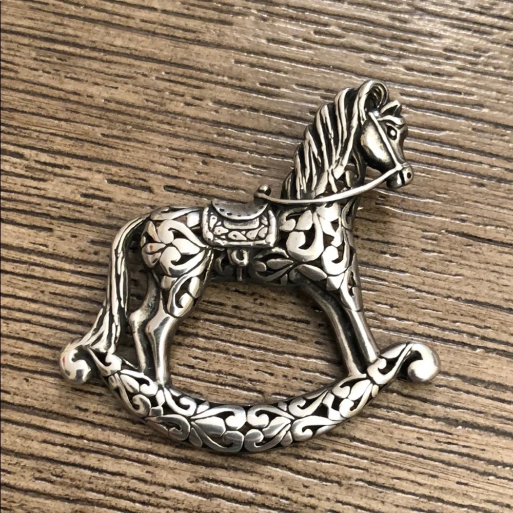 Jezlaine Sterling Silver Filigree Rocking Horse